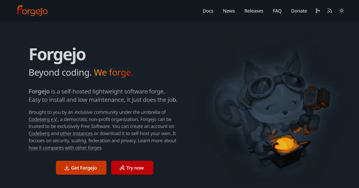 Forgejo Screenshot