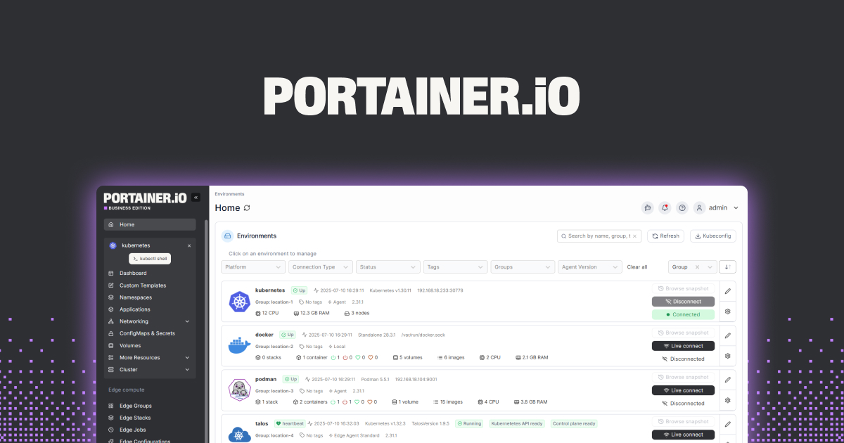 Portainer Screenshot