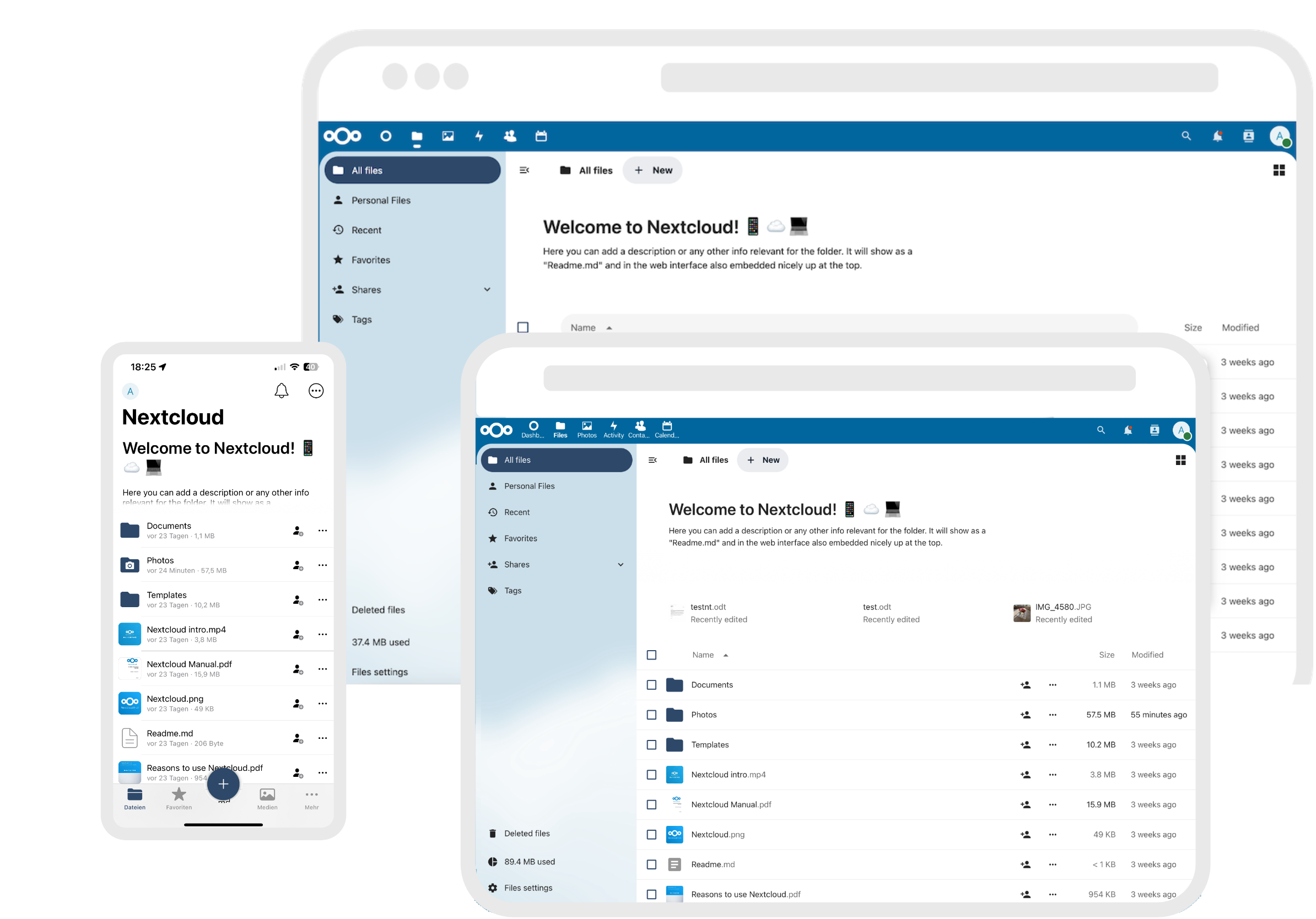 Nextcloud auf allen Geräten
